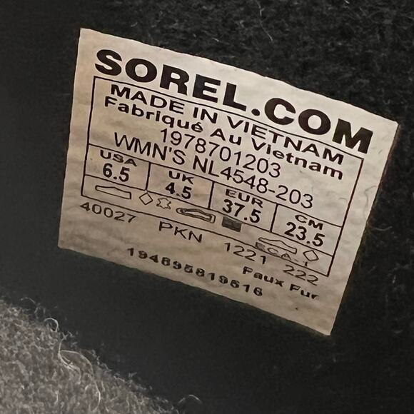 Sorel Joan of Arctic Suede Waterproof Boots New Cinder/Wet Sand Women 6.5 NWB - Picture 9 of 10